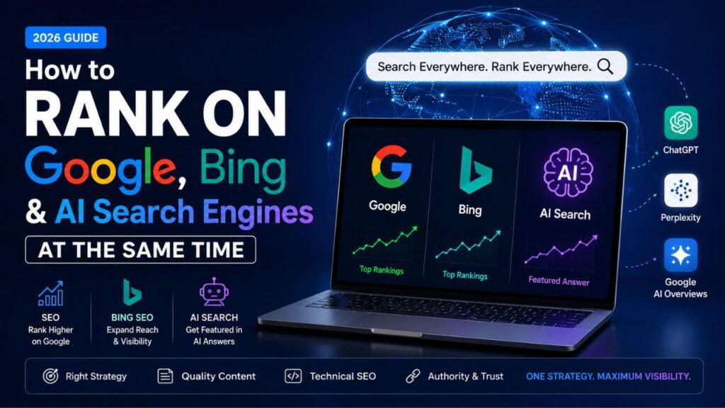 Rank on Google Bing and AI search engines